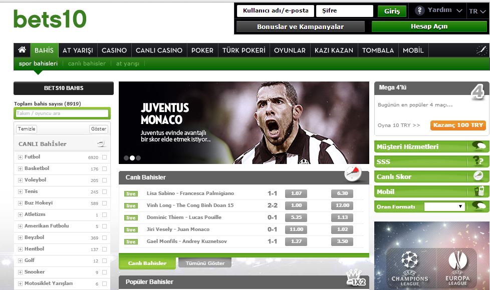 Bets10 Yeni Adres 11bets10.com